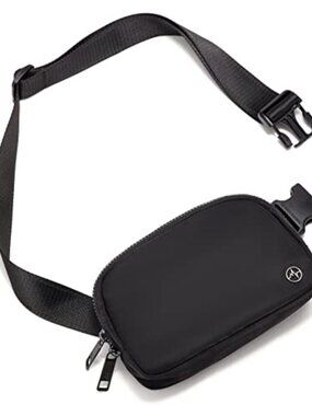 🆕 Double Zipper Fanny Pack Nylon Everywhere Belt Bag, Fashion Waist Packs for